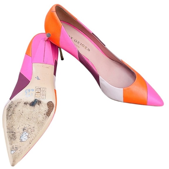 Kurt Geiger London Colorblock Women's Stiletto Heels 38.5 - Picture 7 of 10